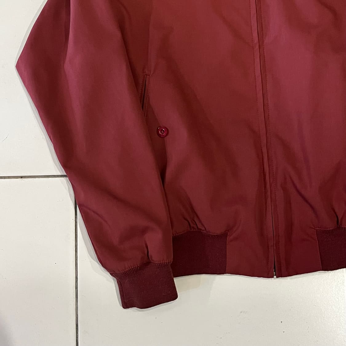 프레드페리 클래식 헤링턴 자켓 버건디  상품이미지5