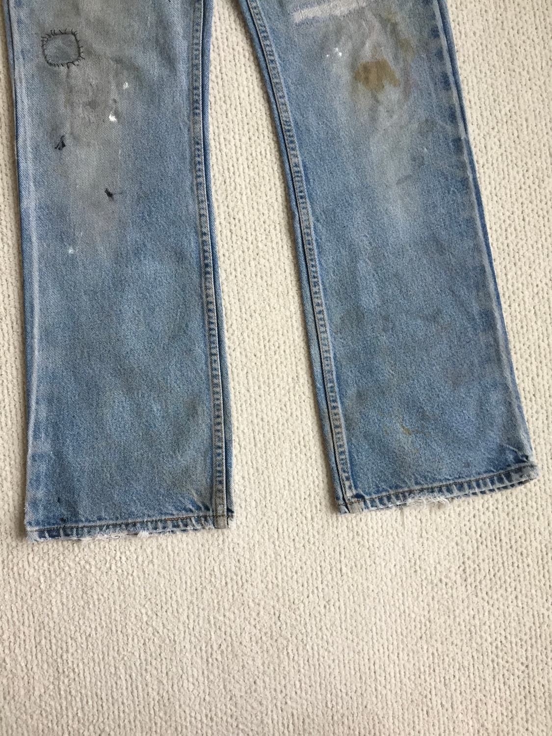 90‘s levis 517 리페어 부츠컷 데님 굿페이딩 상품이미지4
