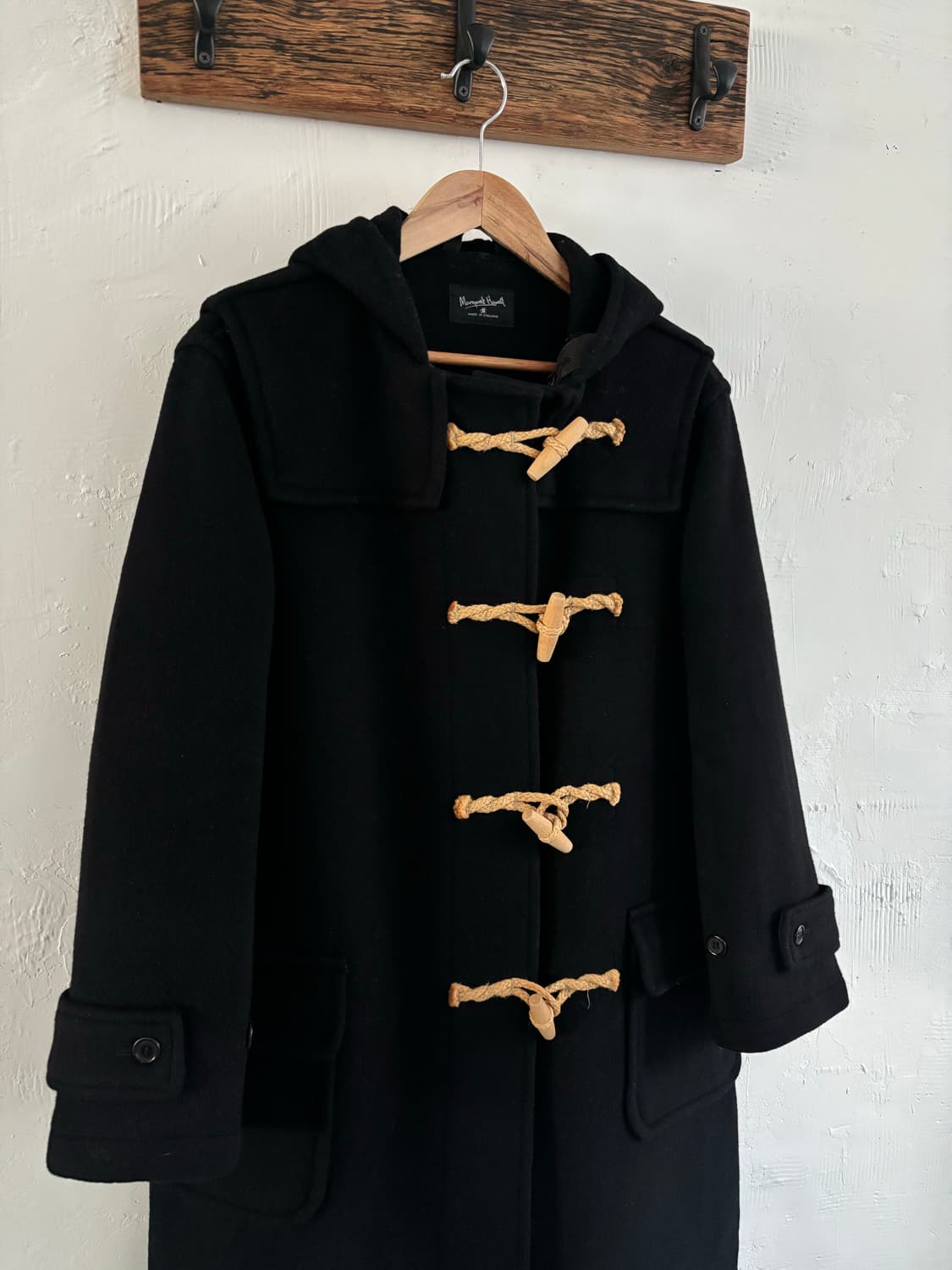 Margaret Howell 마가렛호웰 블랙 더플 코트 상품이미지2