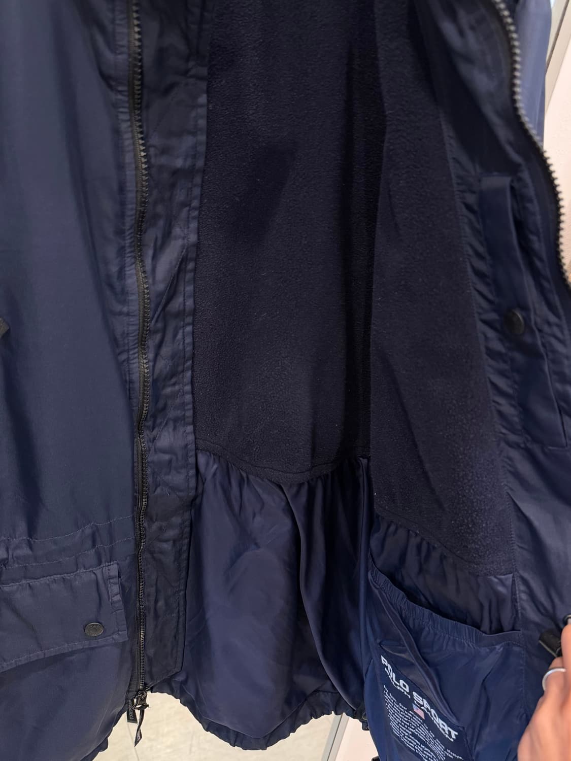 90-00s Polo Sport 폴로 스포츠 나일론 플리스 마운틴 자켓 상품이미지4