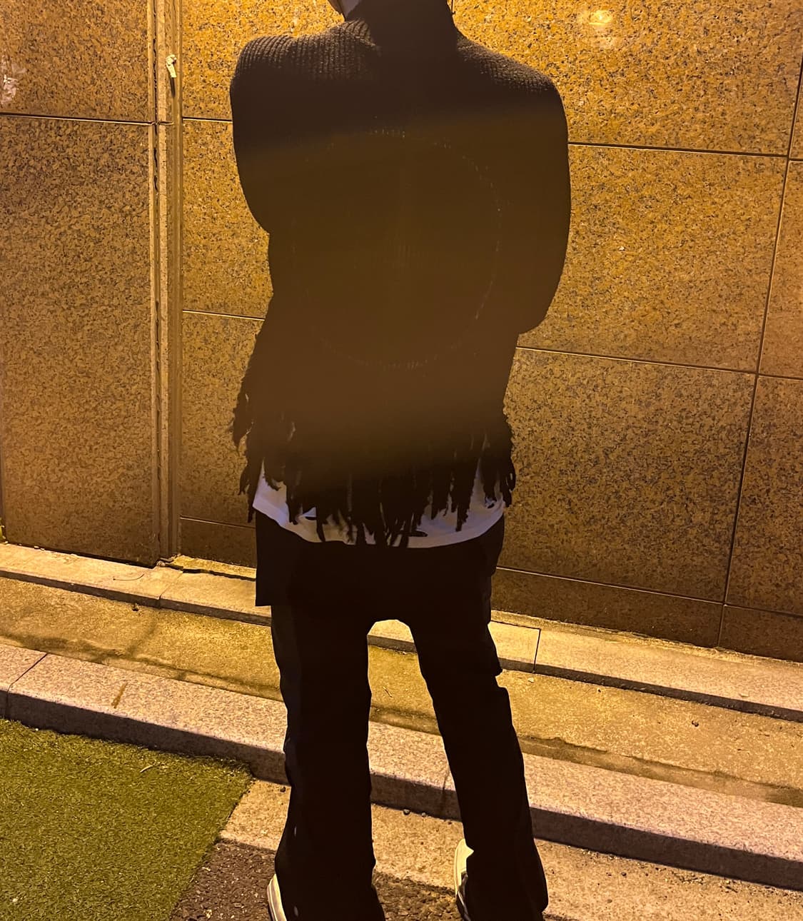 [OS] 빈티지 아카이브 세이비어 컷 아웃 모크넥 니트 블랙 상품이미지4