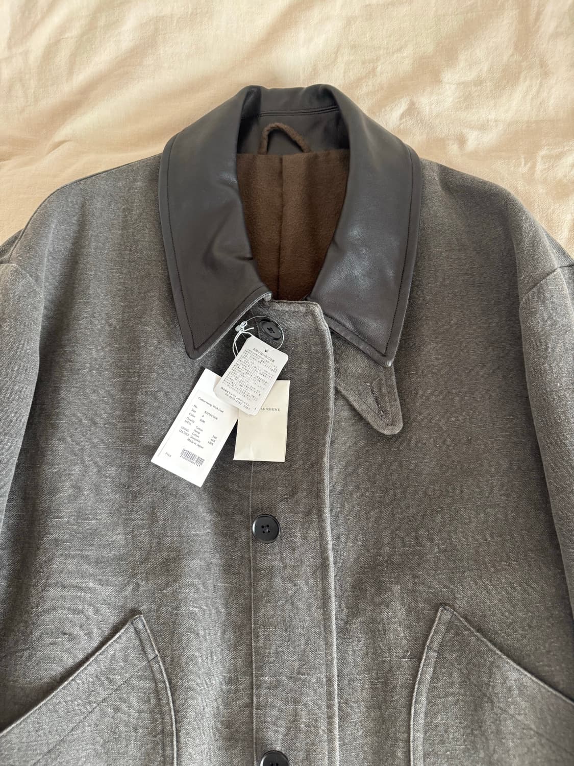 캡틴 선샤인 Cotton Hemp Work Coat (Sumi) / 2회 상품이미지8