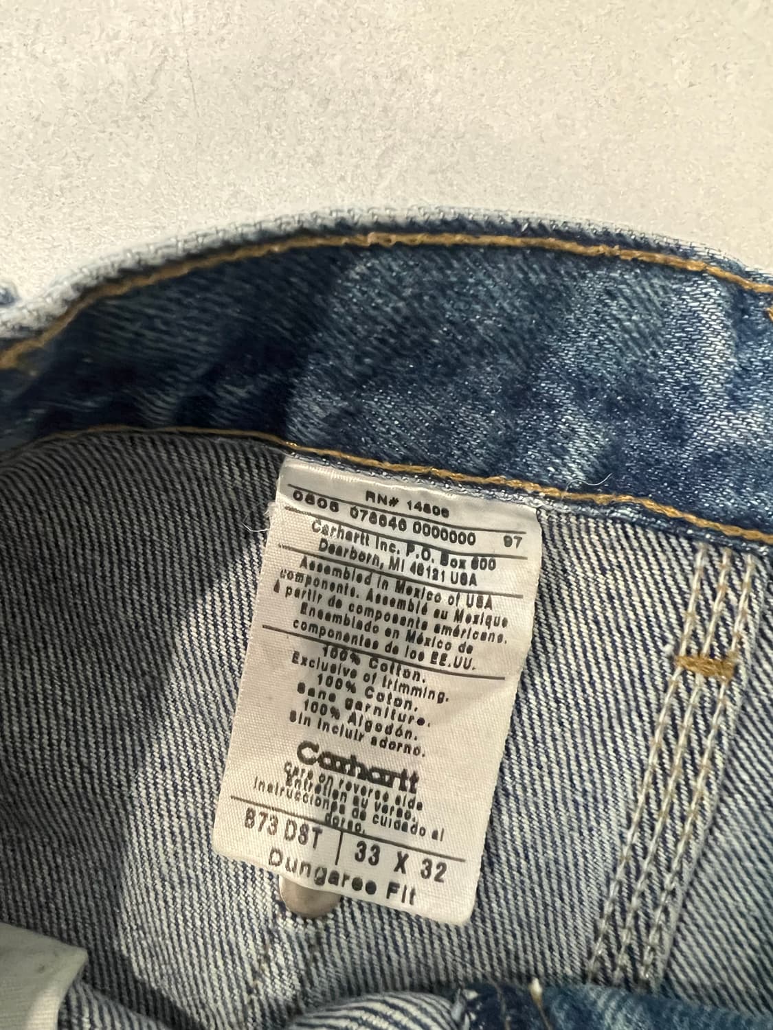 빈티지 칼하트 더블니 b73 33x32 상품이미지8