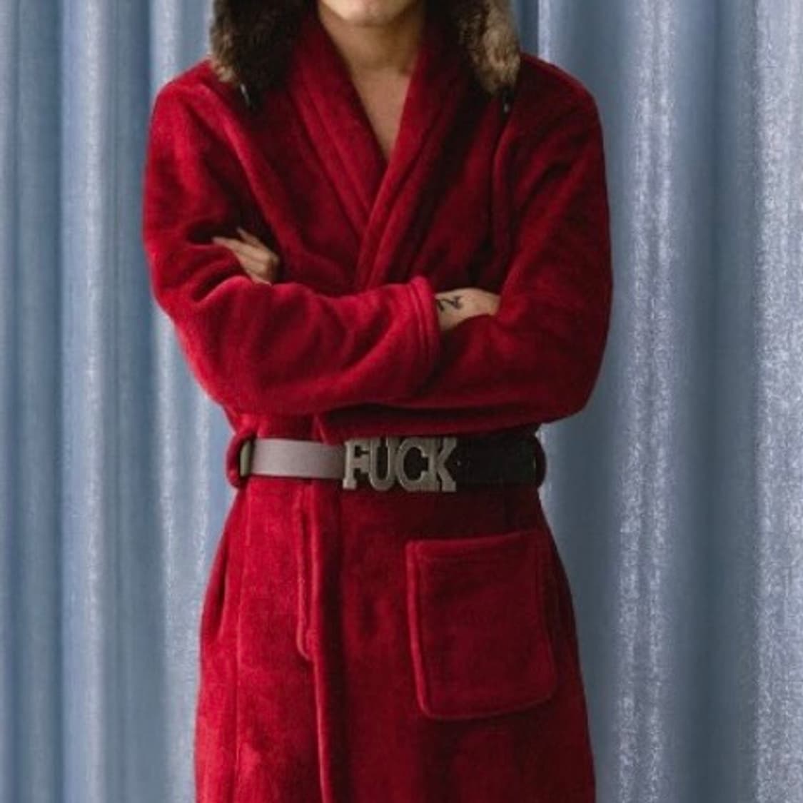 fuck cow leather belt  bn/bk 상품이미지2