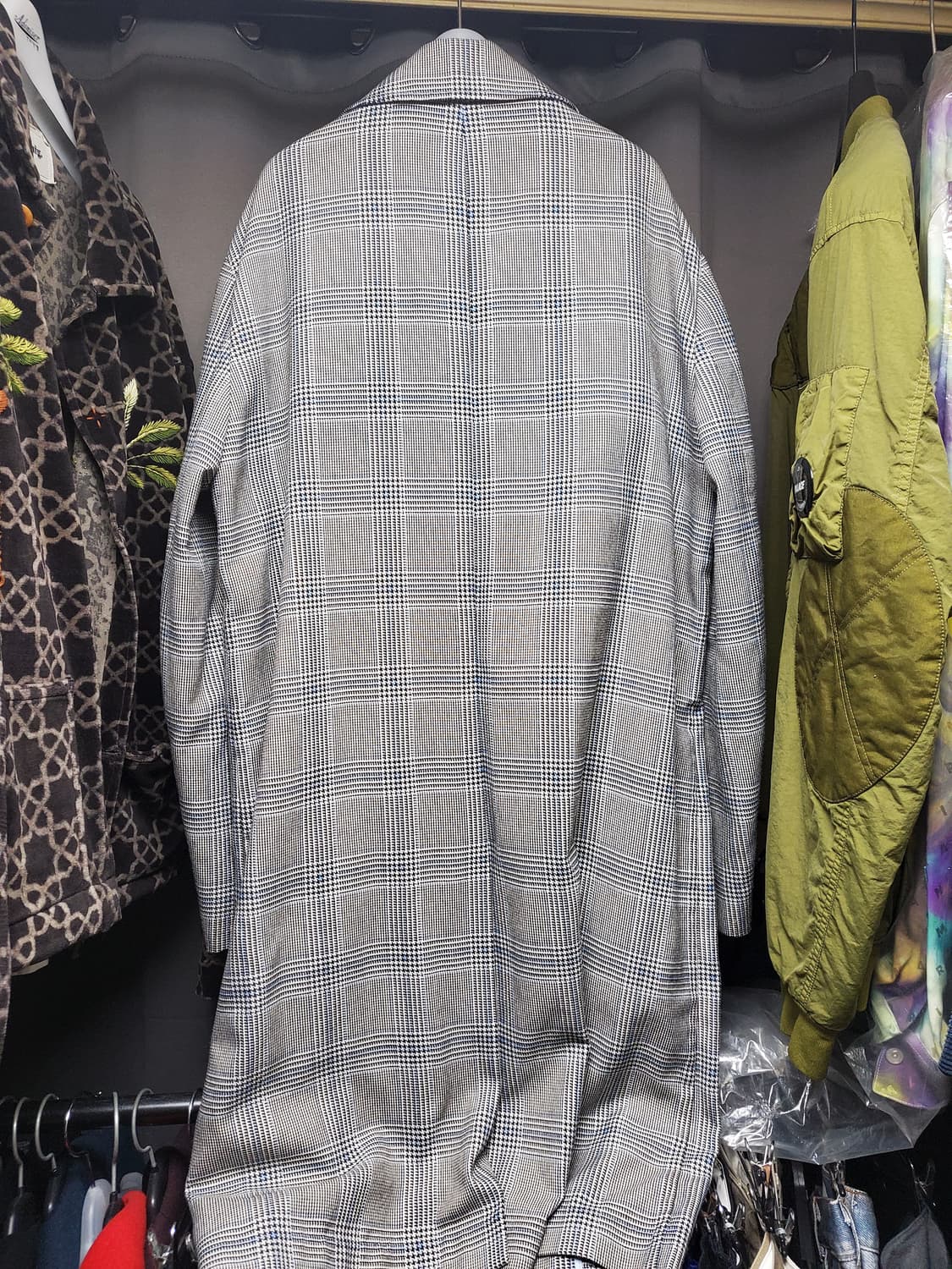 오버핏 킨록앤더슨 체크코트 상품이미지4