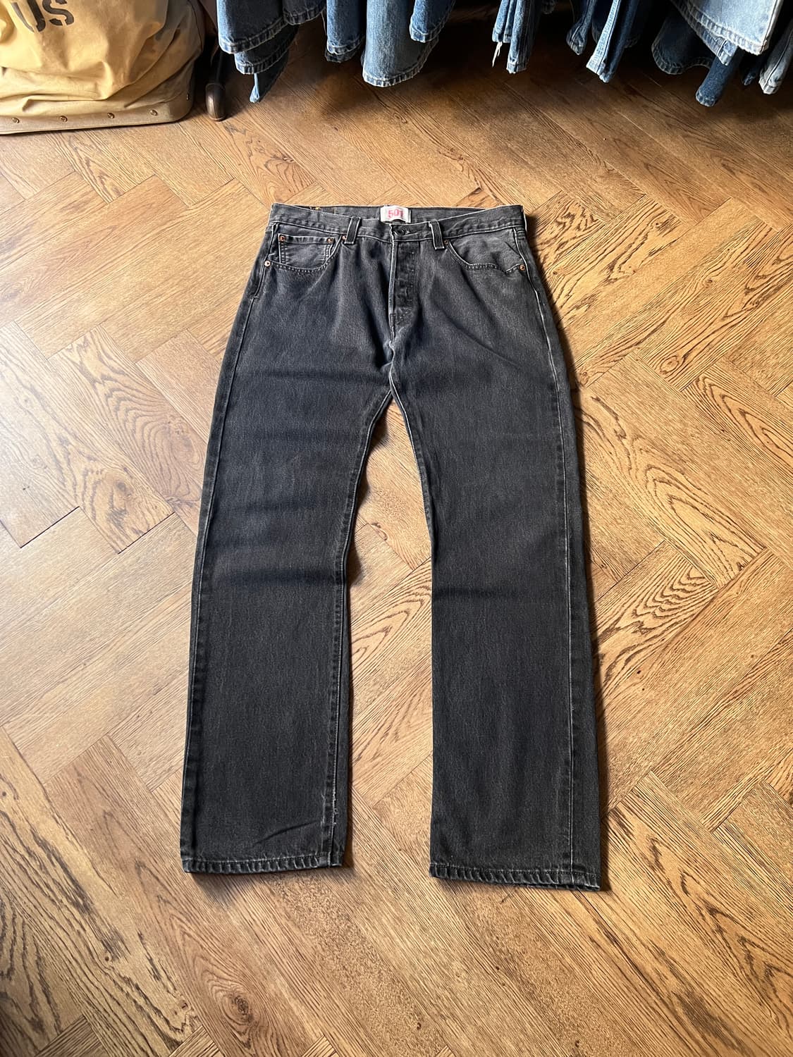 [34]00's 리바이스 501 멕시코제 흑청 데님 팬츠 상품이미지2