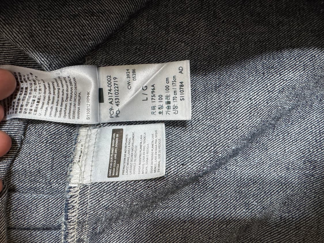 리바이스 셀비지 청자켓 팝니다!(A3174-0002) L사이즈 상품이미지9