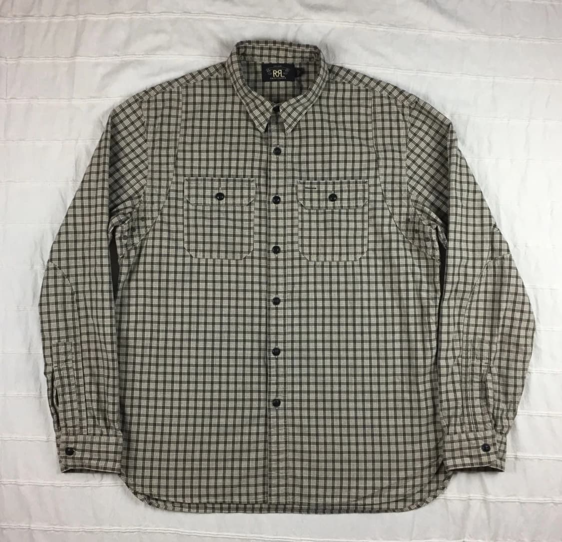 RRL 더블알엘 플레이드 트윌 워크셔츠 상품이미지1