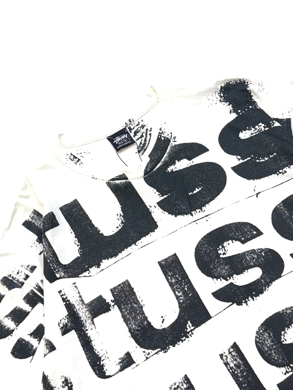 Stussy 스투시 닷 스탬프 반팔 티셔츠 화이트 색상 상품이미지2