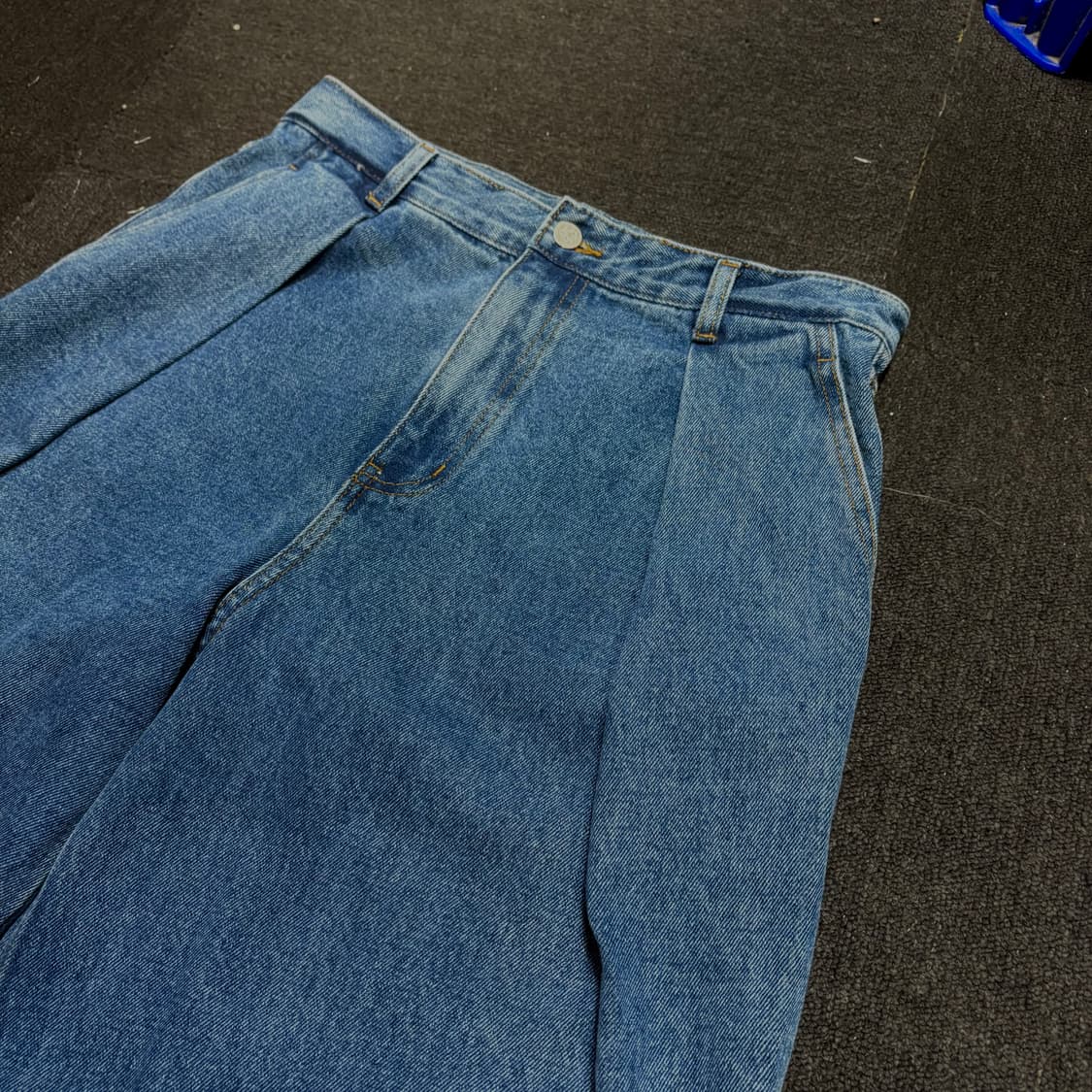 아더에러 연청 와이드 핀턱 데님 팬츠 청바지 m 상품이미지3