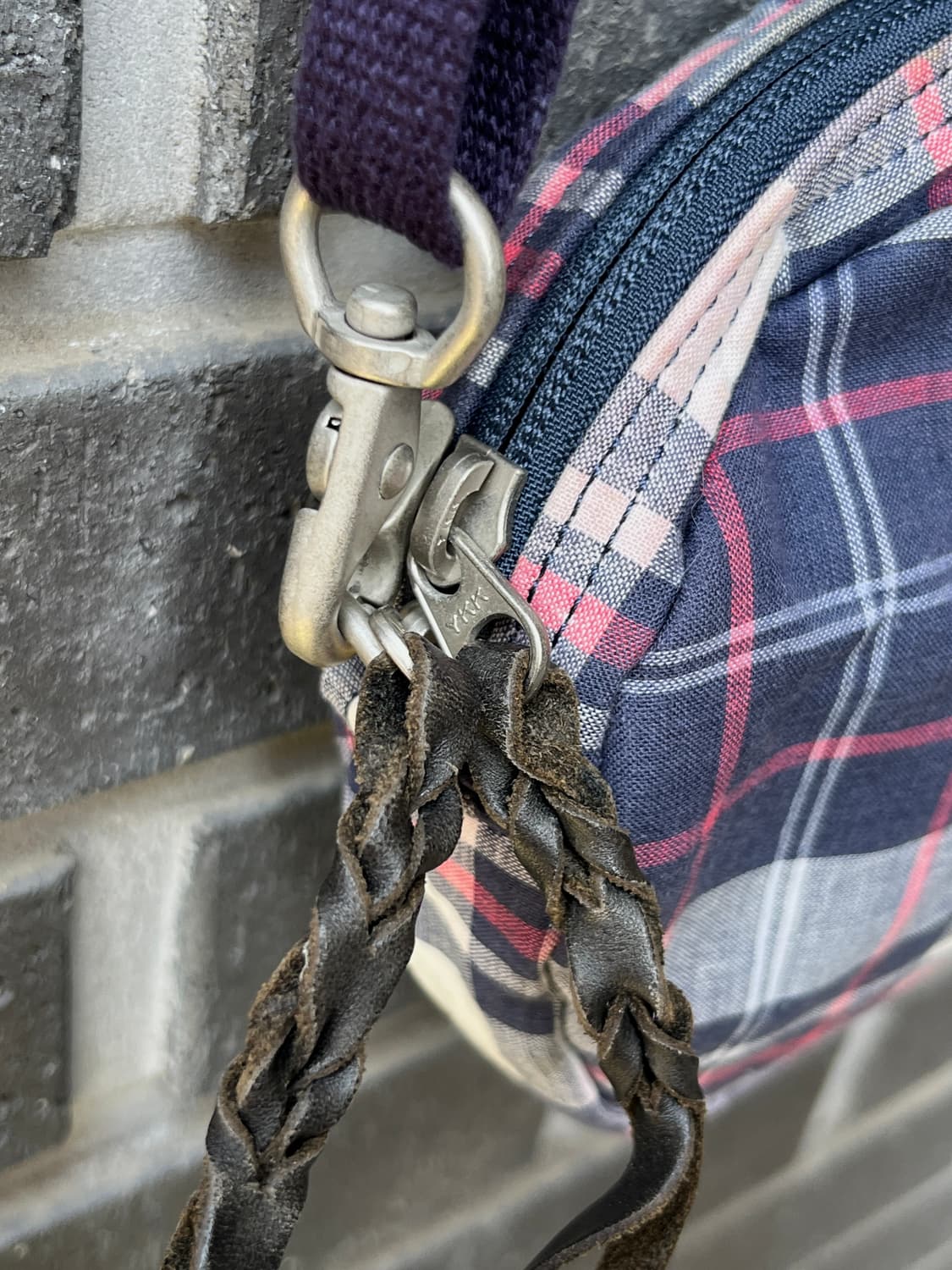 Porter 포터 타탄체크 원형 백  상품이미지9