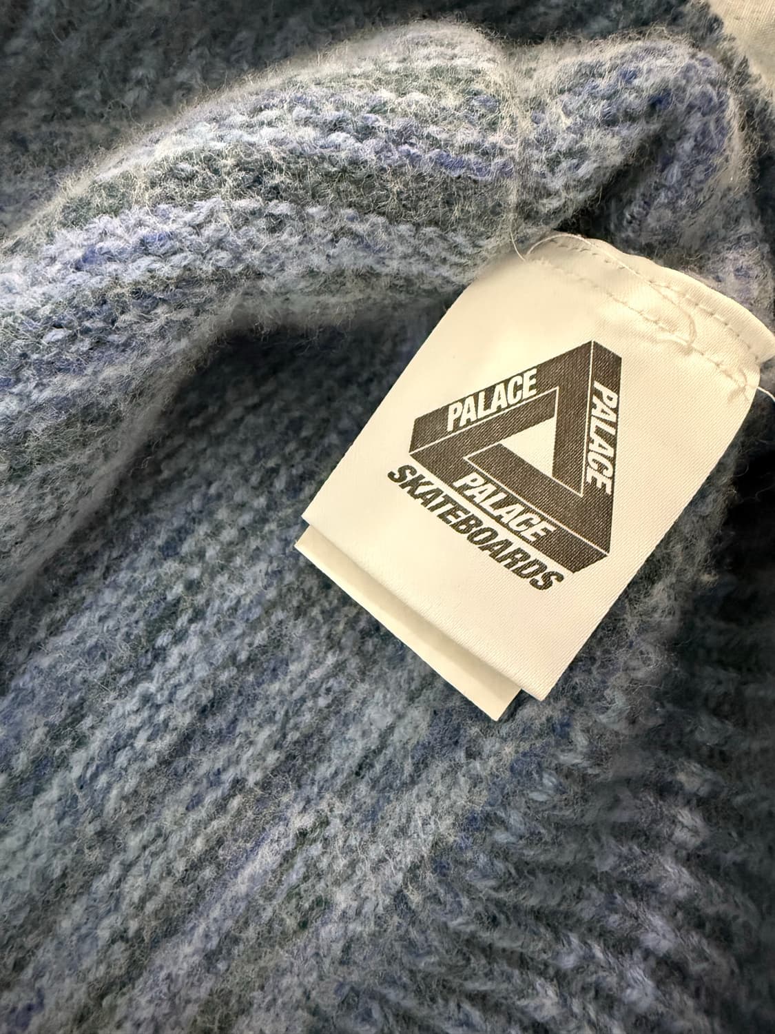 팔라스 스페이스 니트 블루 후드집업 상품이미지5