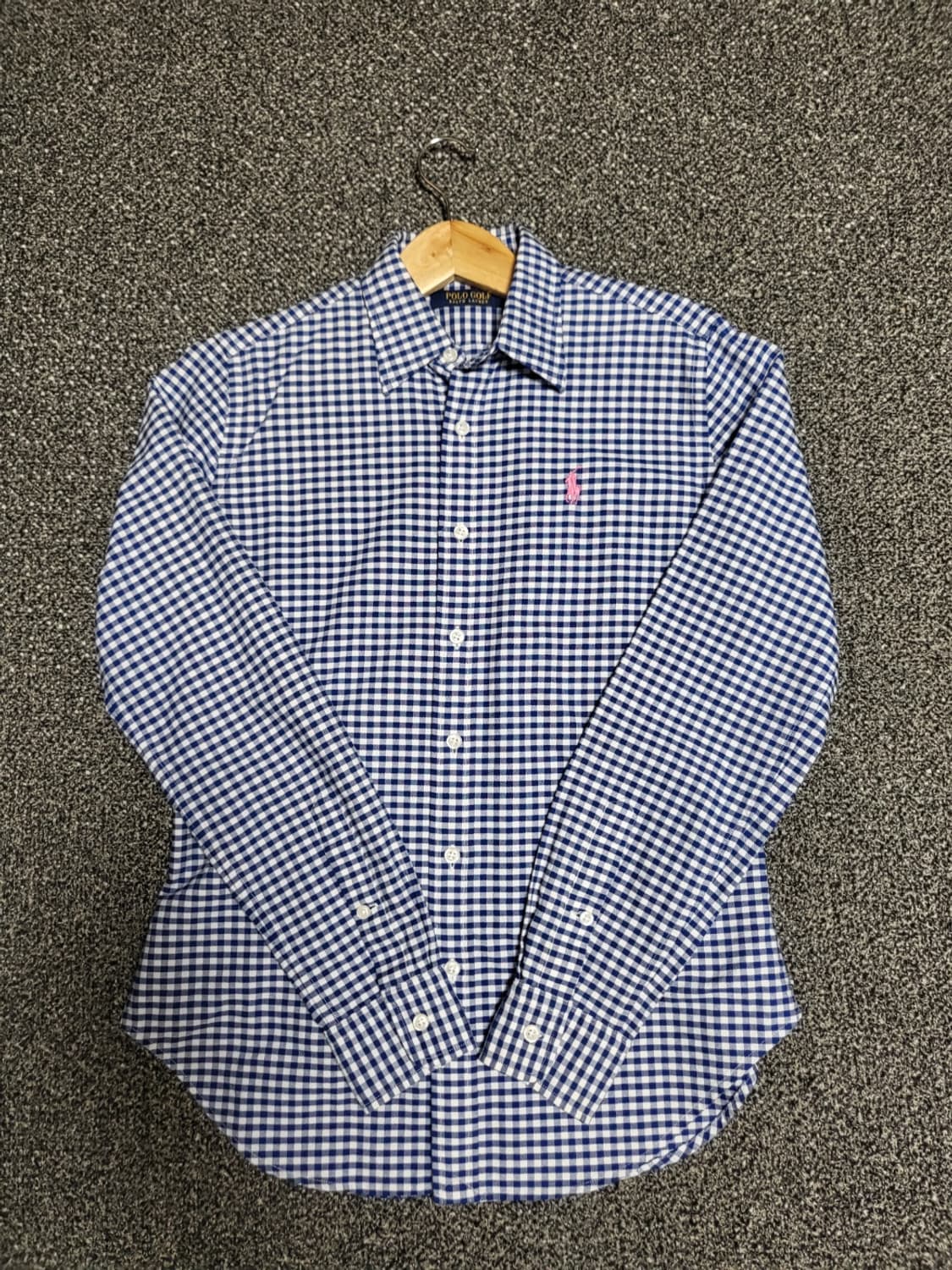 폴로셔츠 여성 깅엄체크셔츠 상품이미지1