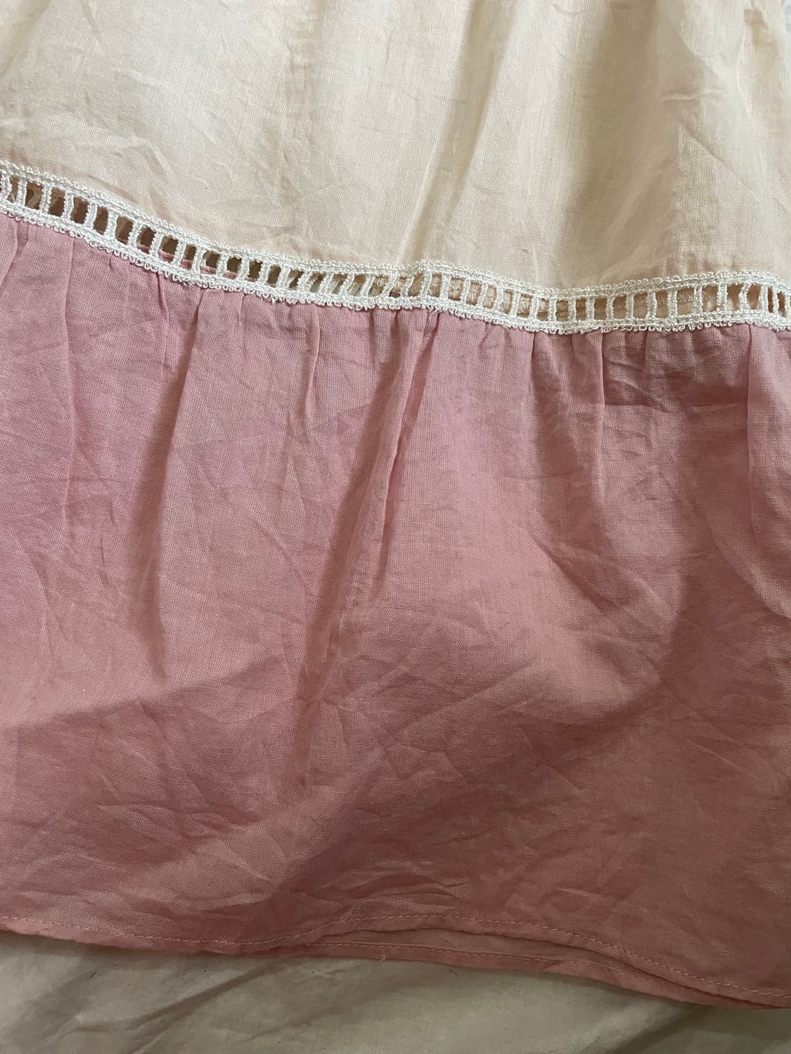 레이스 배색 캉캉 슬리브리스 (여리핏/빈티지) 상품이미지4