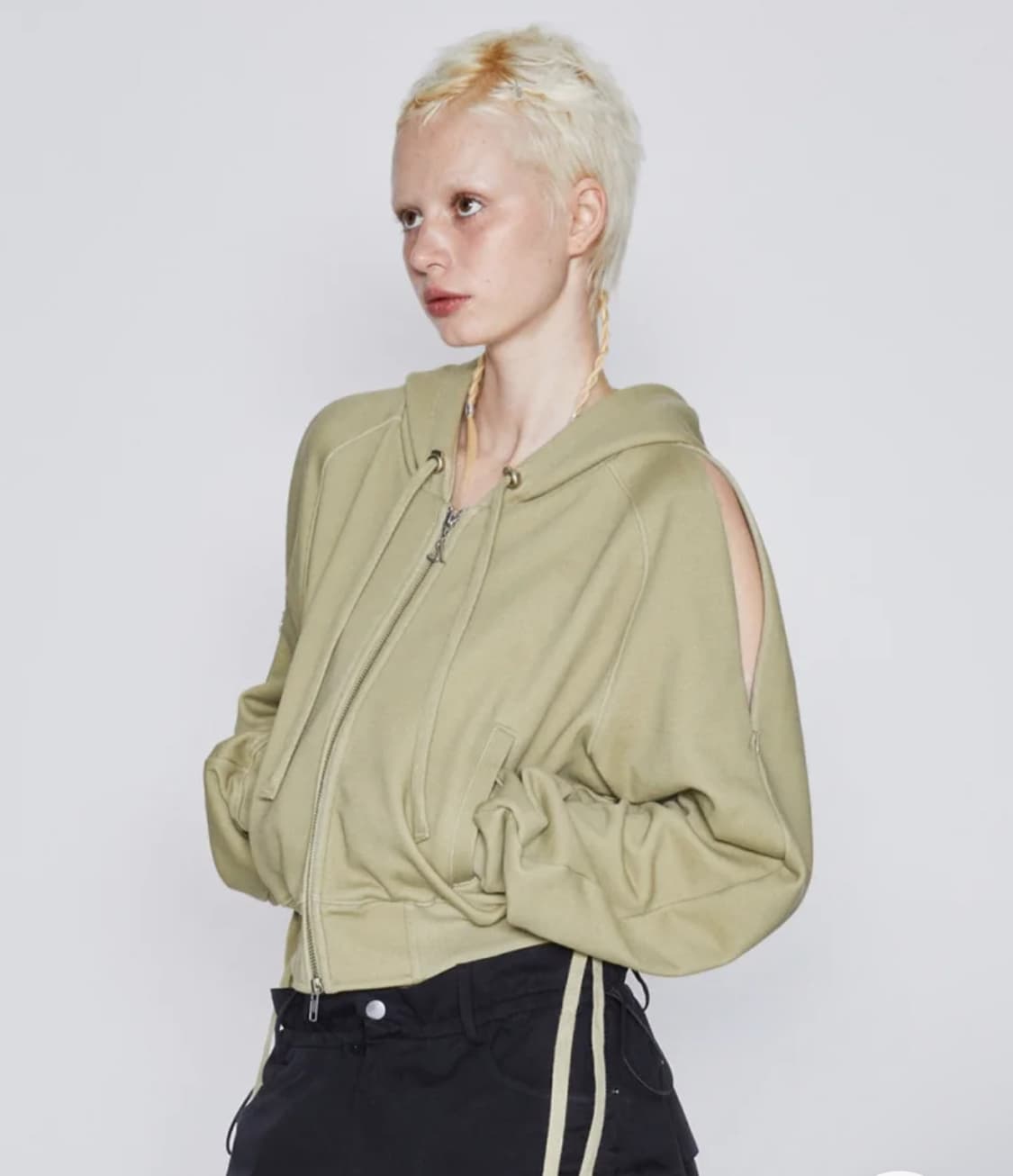 애프터아워즈 SHOULDER OPEN HOODIE ZIP-UP 상품이미지1