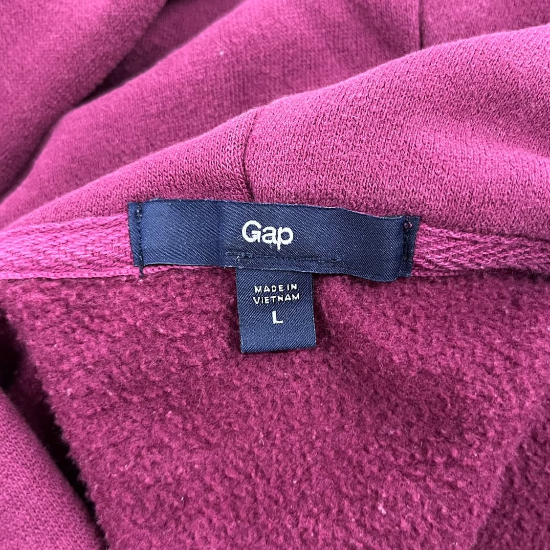 갭 퍼플 플럼 양털 후드집업  상품이미지5