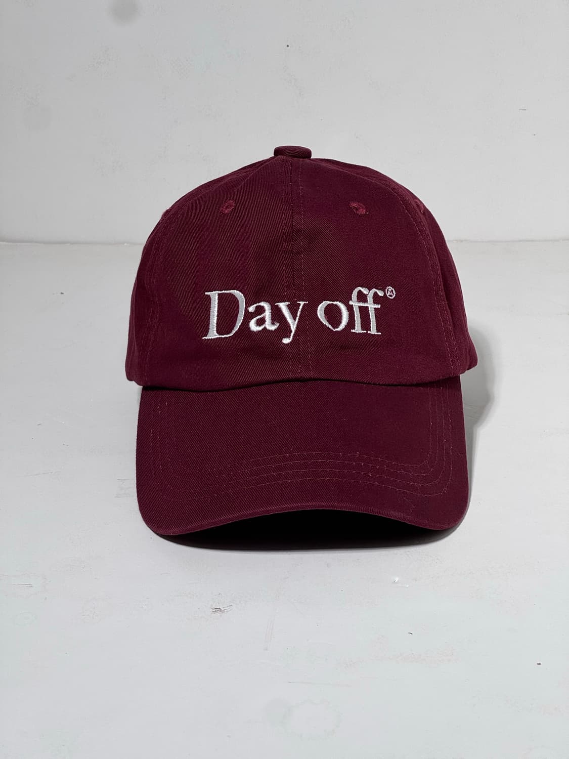 에이카화이트 day off 볼캡 버건디 상품이미지2