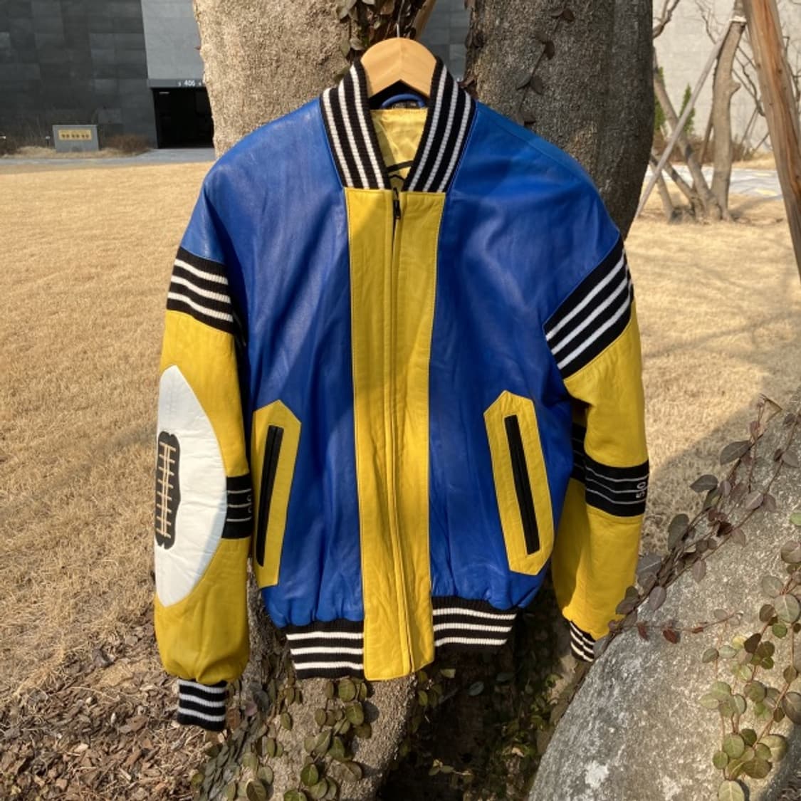 90‘s North Beach 빈티지 레이싱 가죽 자켓 상품이미지3