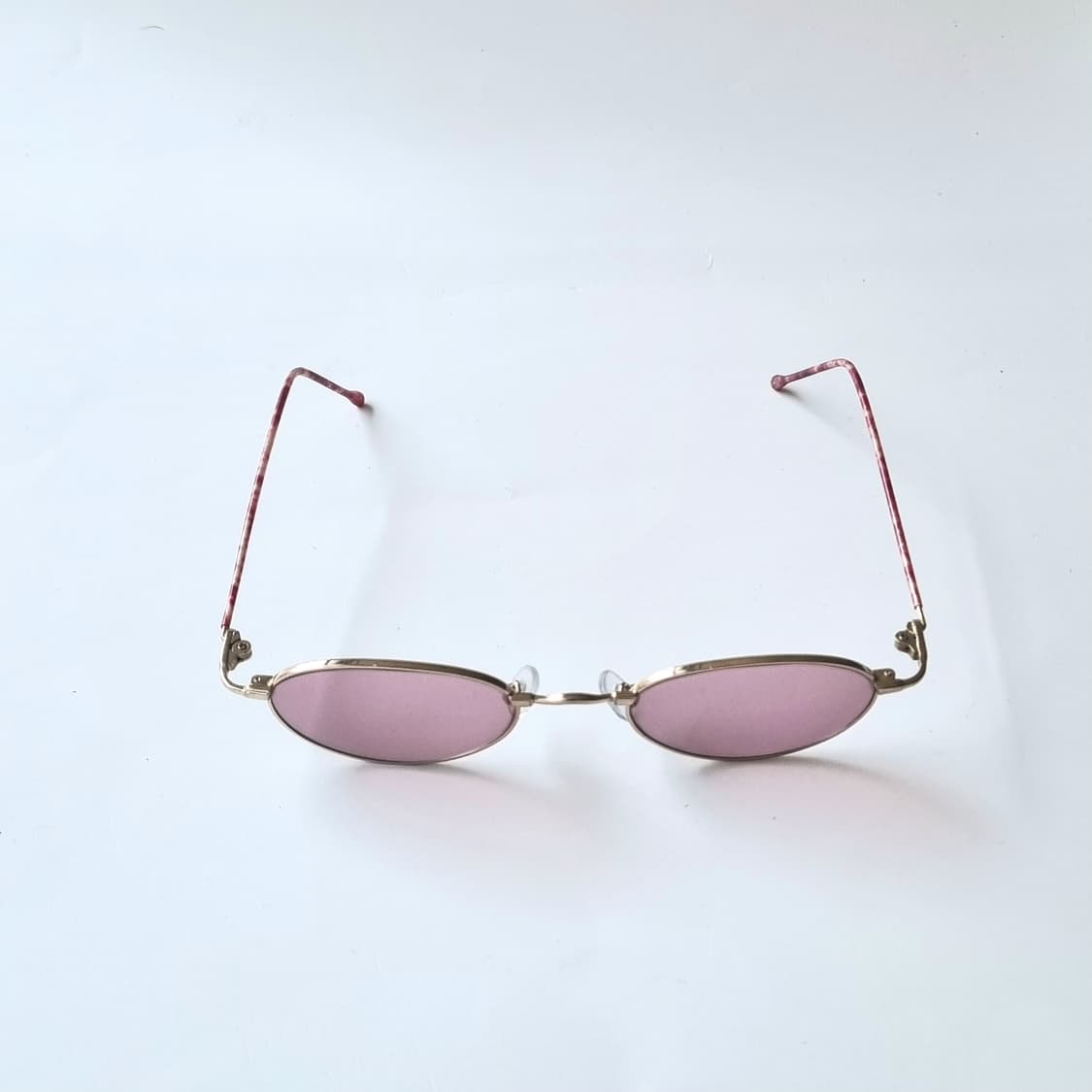 데드스탁 긱시크 빈티지 핑크 틴트 오벌 선글라스 718 상품이미지7