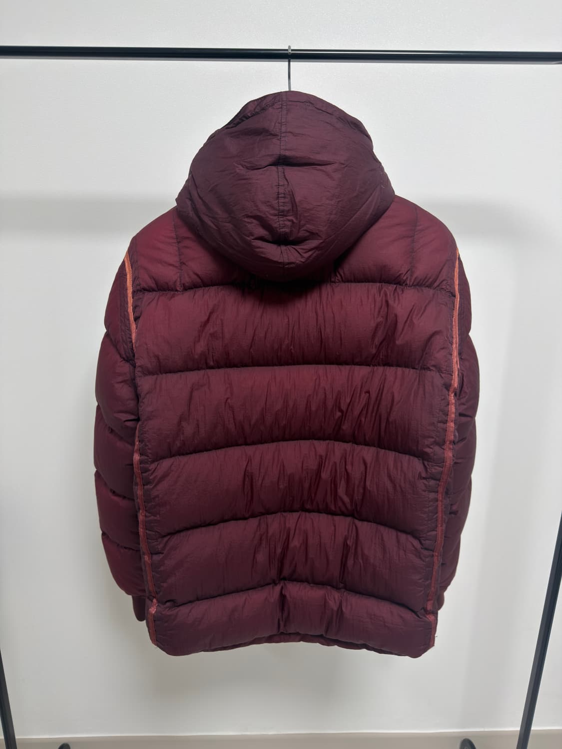 [초레어, 백화점판] 00‘s 스톤아일랜드 심리스 패딩 버건디 와인 L 상품이미지2
