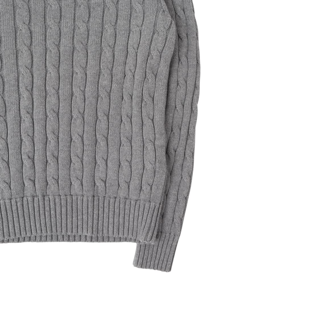 폴로 랄프로렌 그레이 코튼 케이블 니트 상품이미지4