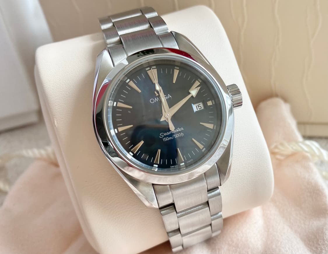 오메가 아쿠아테라 여성용 29mm 청판 쿼츠 2577.80 상품이미지6