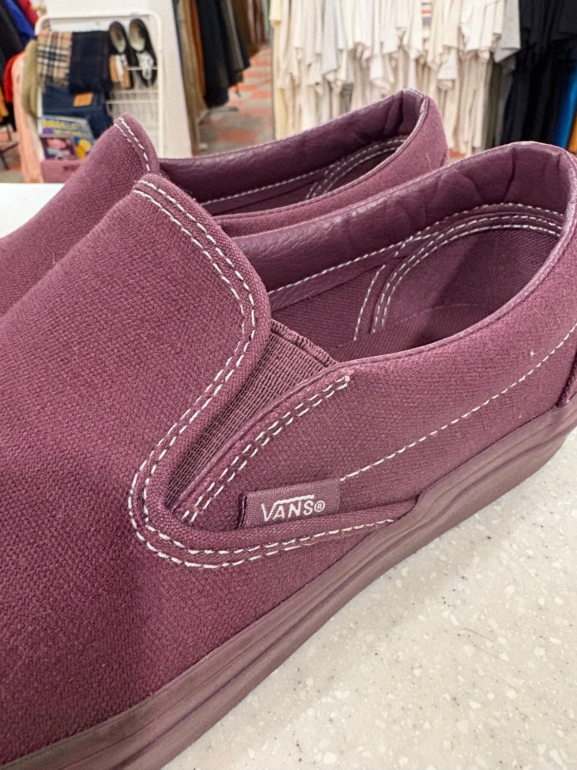 반스 버건디 슬립온 상품이미지2