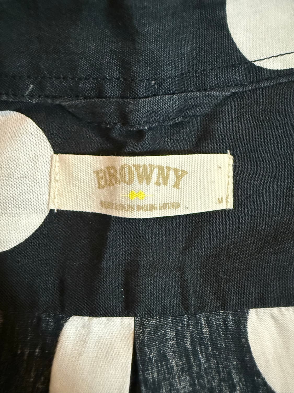 검정 도트 셔츠 M 상품이미지2