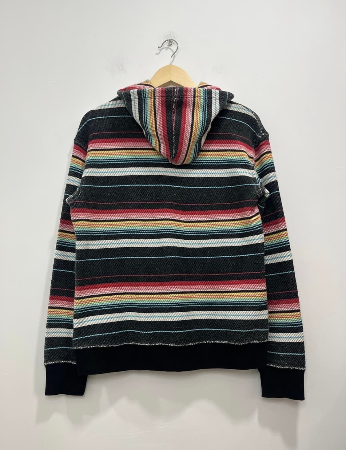 무지개 스트라이프 에스닉 히피 빈티지 후드집업 / 코이세이오 상품이미지3