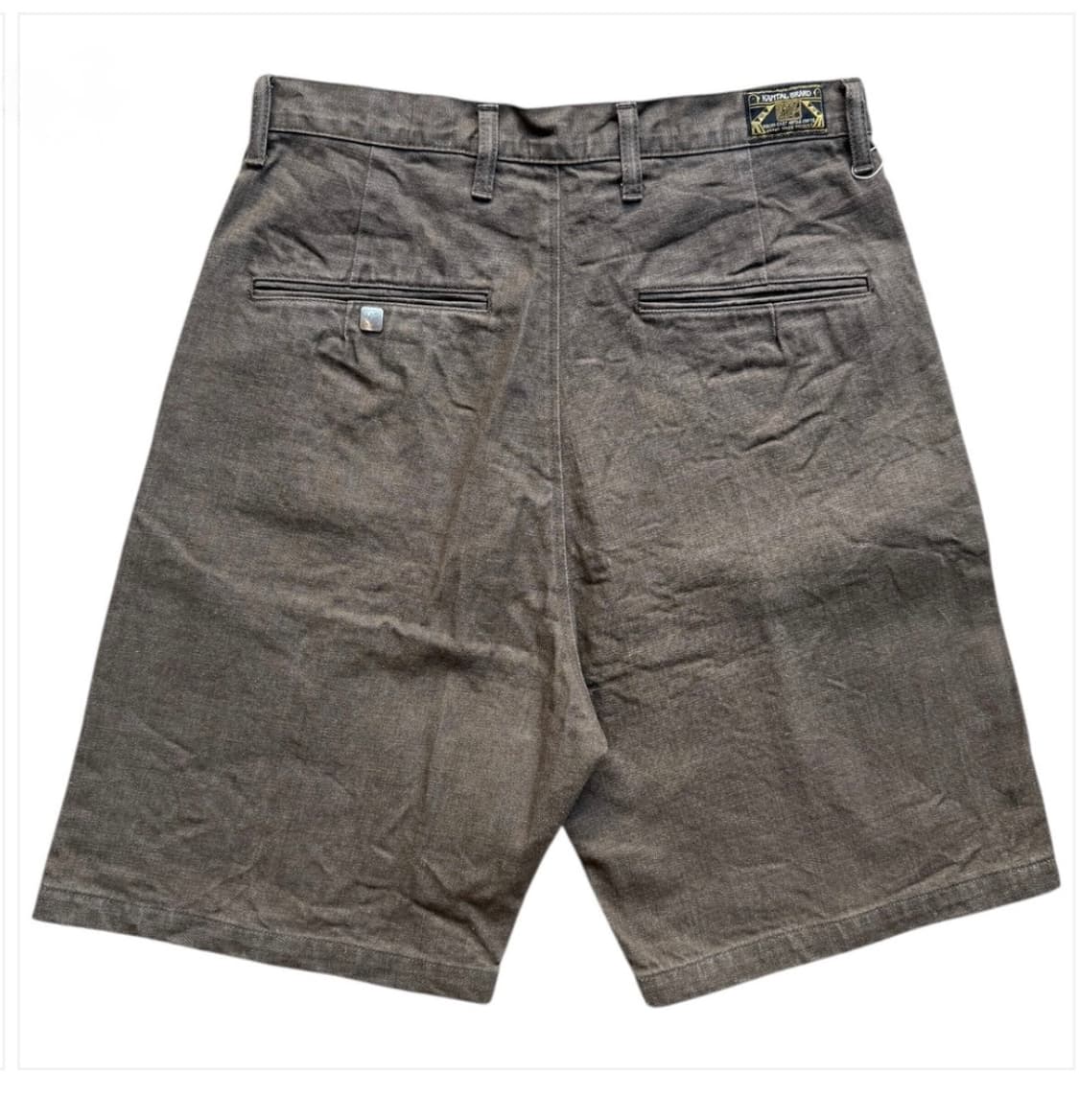 캐피탈 12온즈 야가수리 자카드 데님 쇼츠 브라운 상품이미지2