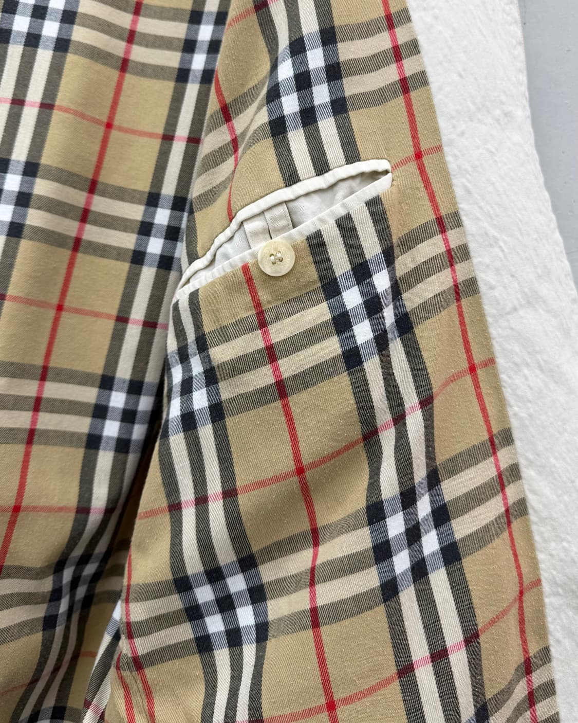 버버리 00s 노바체크 코튼 스윙 자켓 상품이미지5