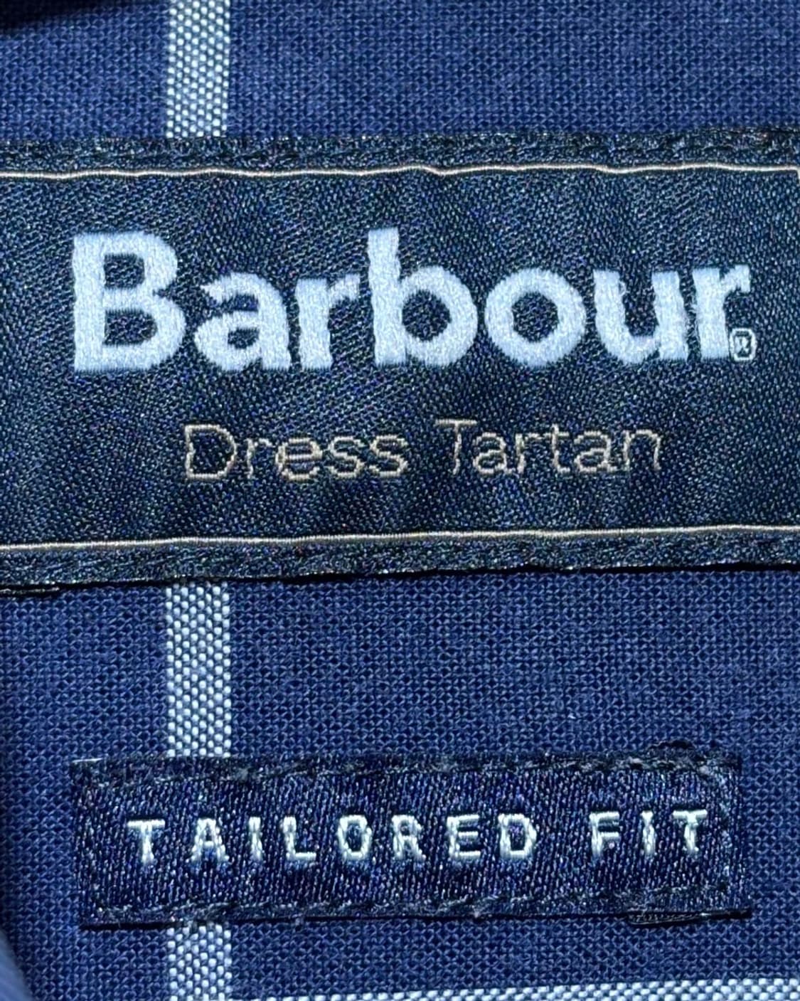 S Barbour 바버 네이비 원포켓 체크 셔츠 상품이미지5