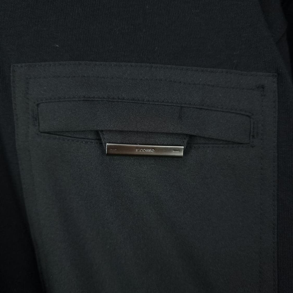 [일꼬르소] 22 S/S 오버사이즈 롱슬리브 긴팔티 블랙 M19913 상품이미지6