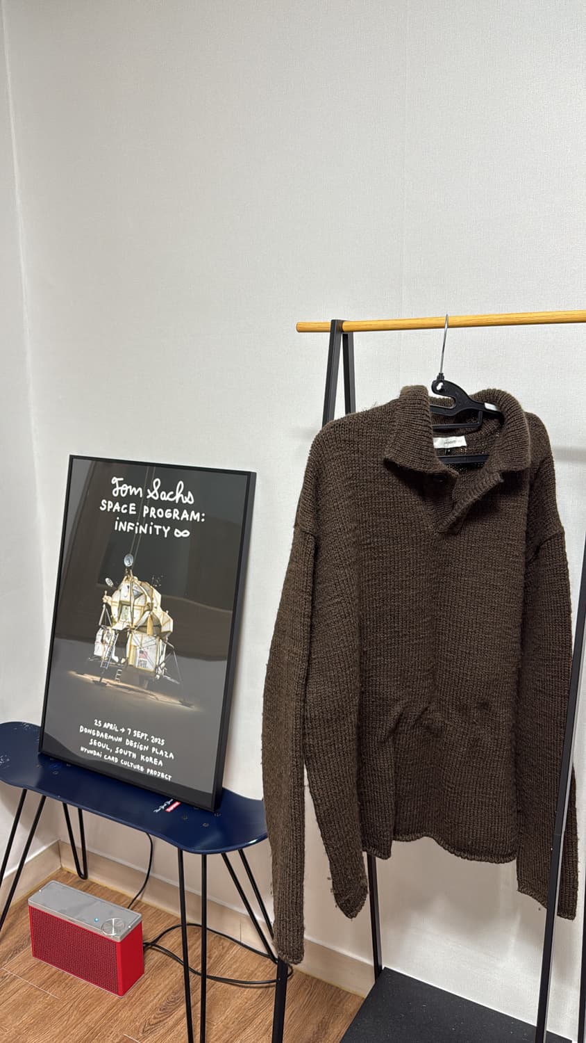 아모멘토 one button collar knit (amomento) M 상품이미지1