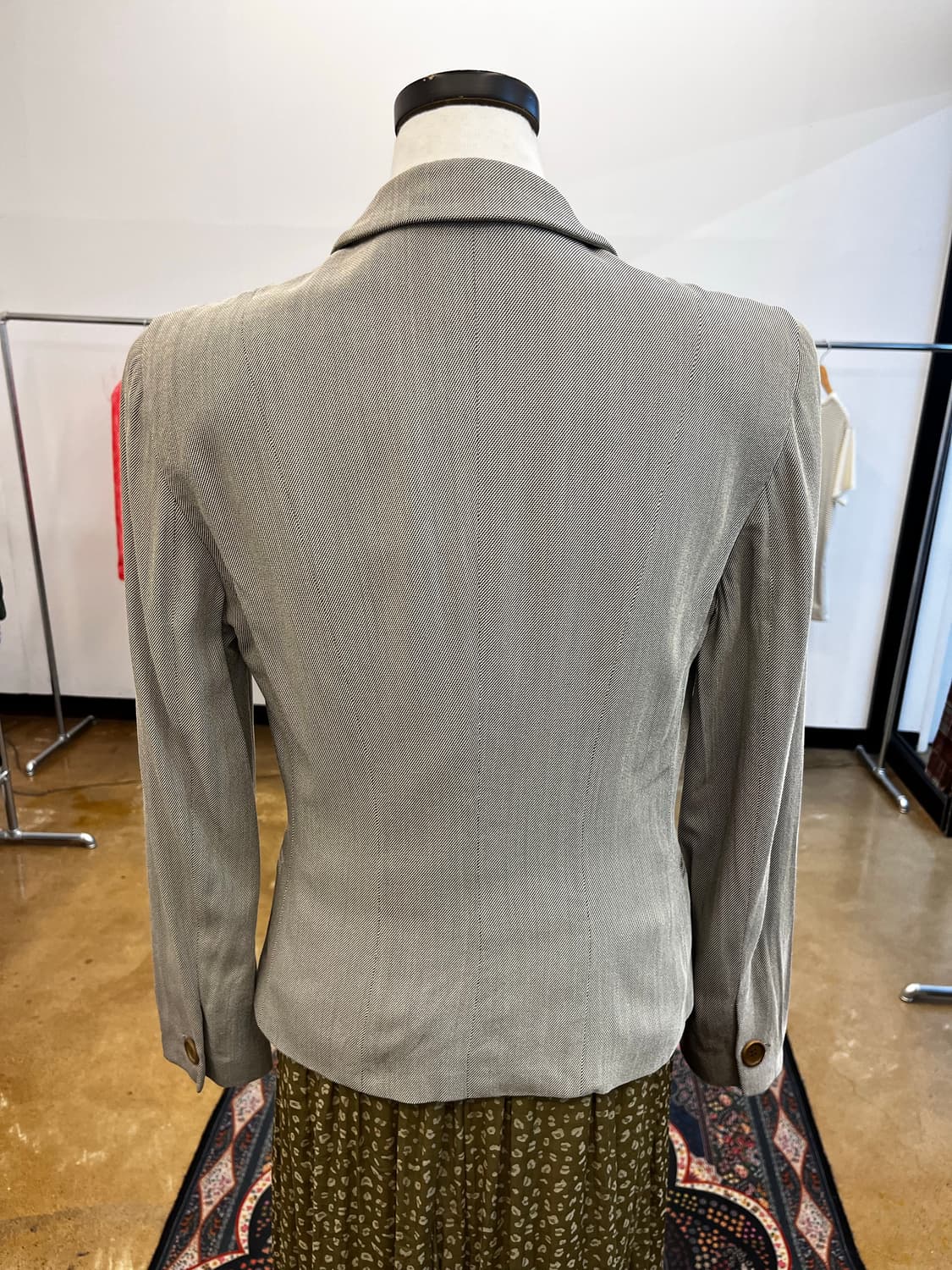 조르지오 아르마니 싱글 테일러드 재킷 그레이 상품이미지5