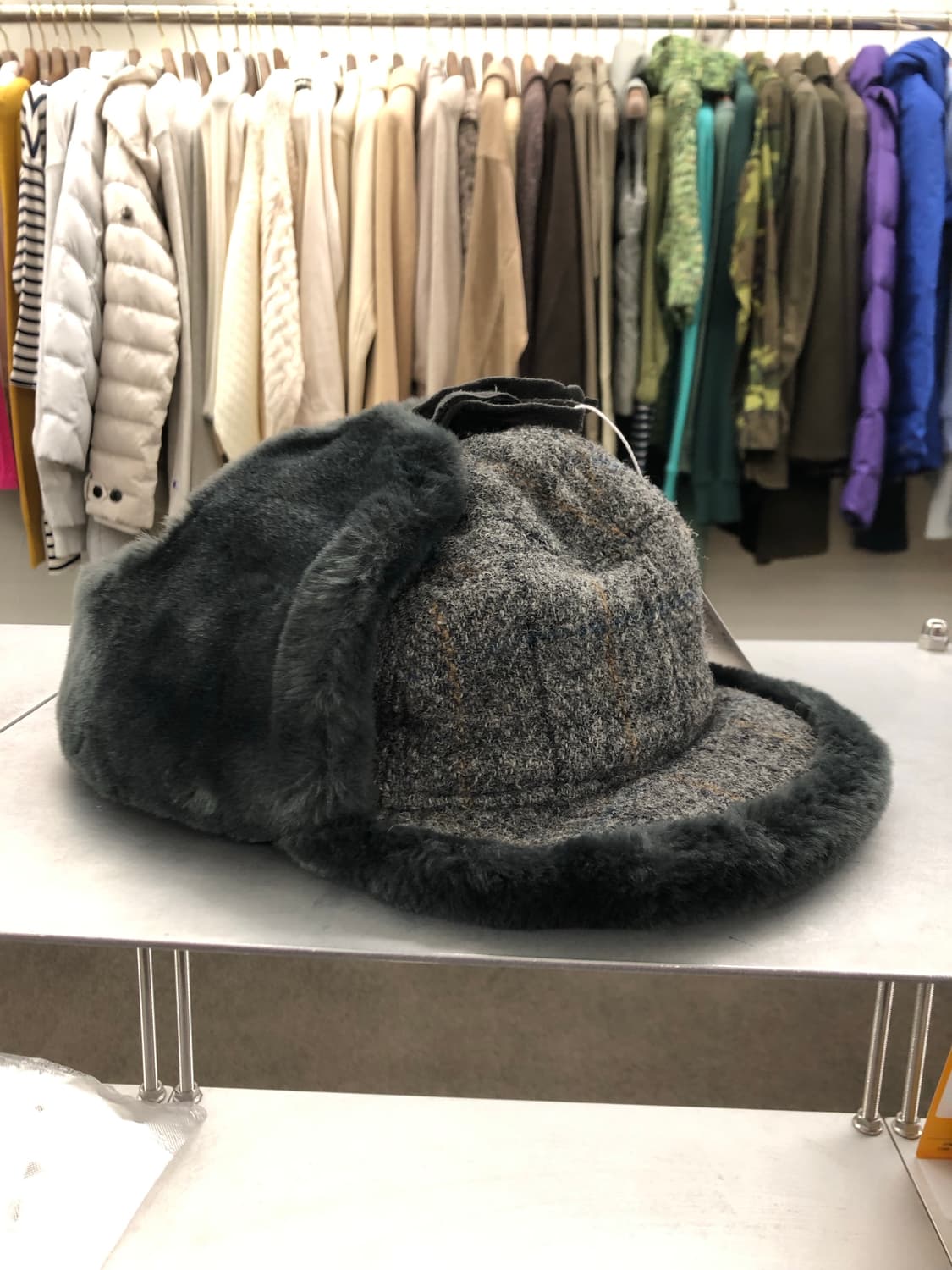 해리스 트위드 프랑스 생산 트루퍼햇 상품이미지1