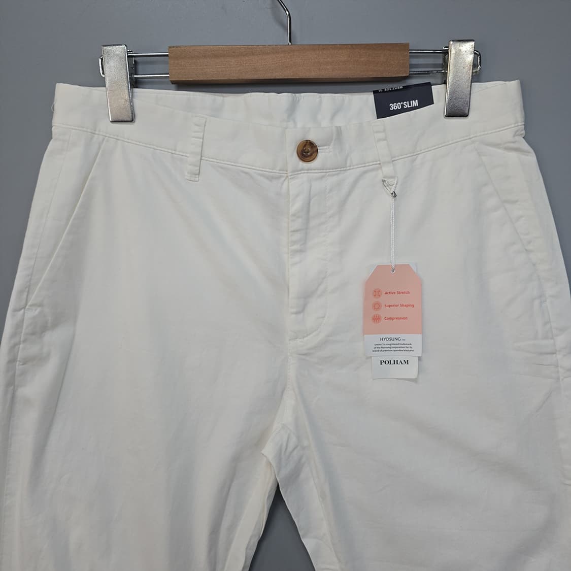 새제품)폴햄(POLHAM) 슬림핏 코튼 스판 팬츠 31 상품이미지2