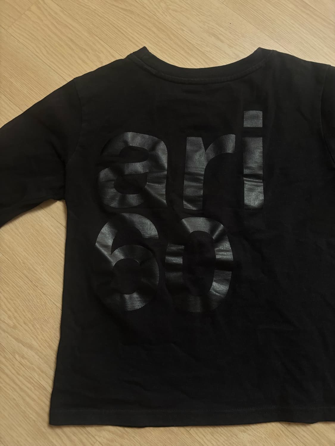 사파리스팟 우먼  1/2 롱슬리브 긴팔 블랙 1사이즈 상품이미지3