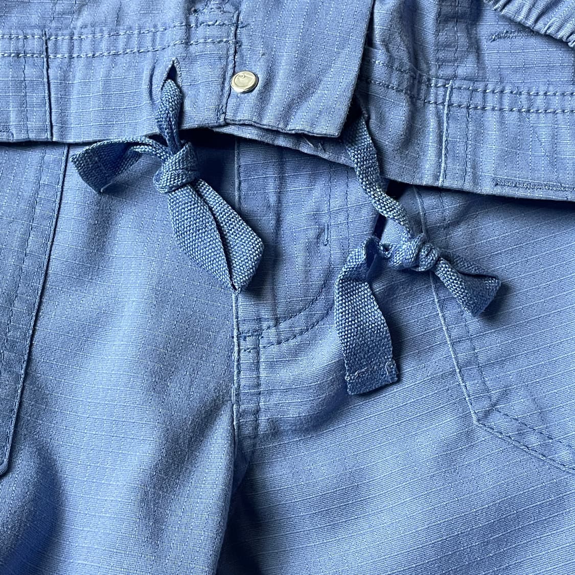 CARHARTT 칼하트 빈티지 하프밴딩 라이트블루 리프스탑 카고 팬츠 상품이미지9