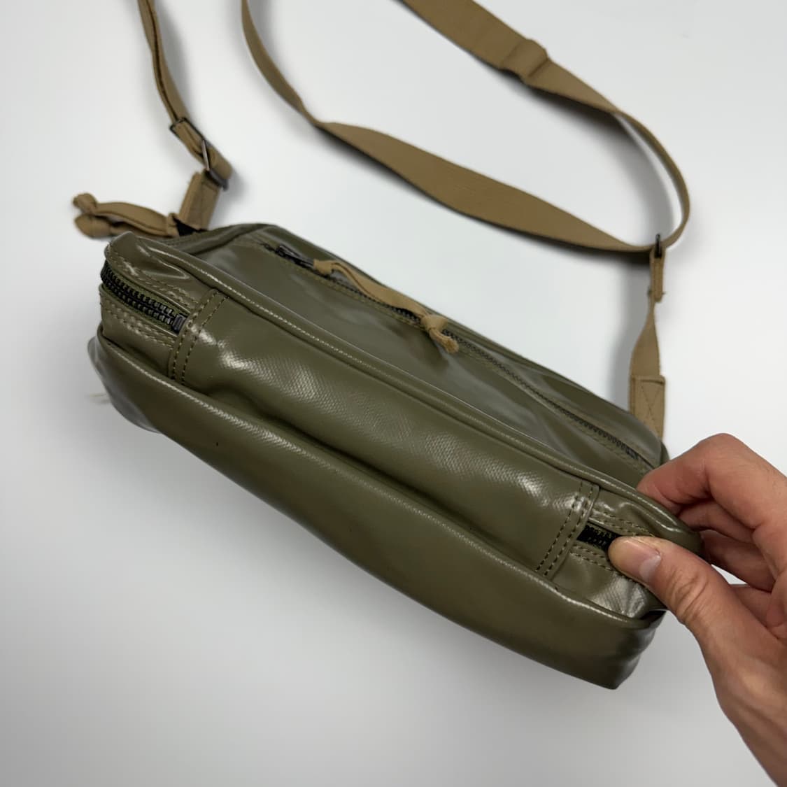 요시다포터 러기지라벨 라이너 숄더백 올리브 상품이미지5