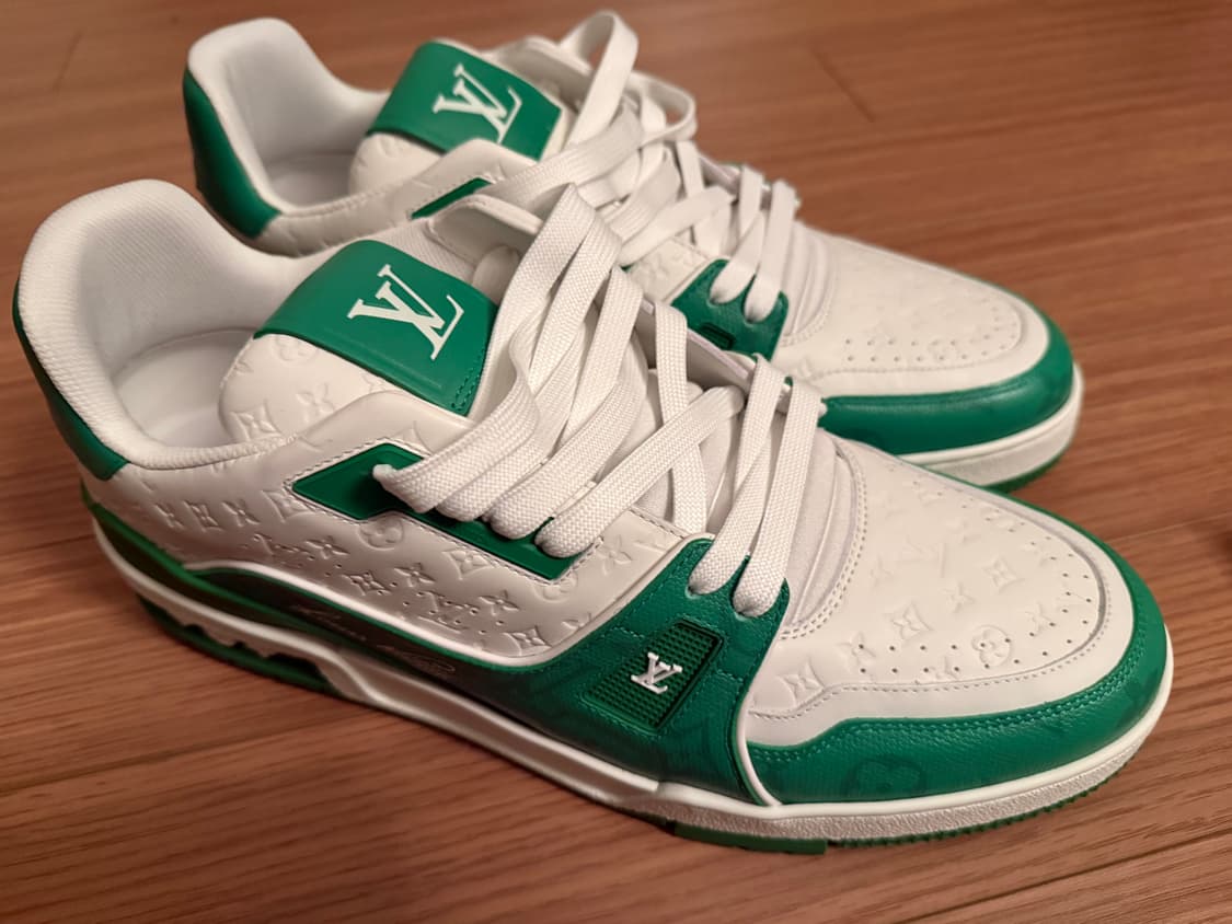 Louis vuitton LV Trainer Sneakers Green 상품이미지1
