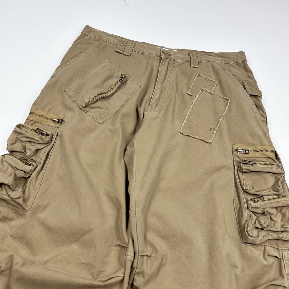 VTG 빈티지 베이지 데님 카고 조거팬츠 (34인치) 상품이미지4