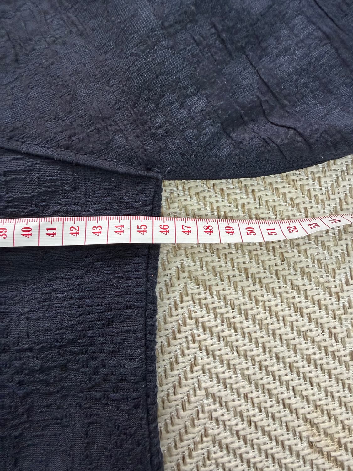 정품) Sandro 산드로 네이비 반팔 블라우스 36 상품이미지8