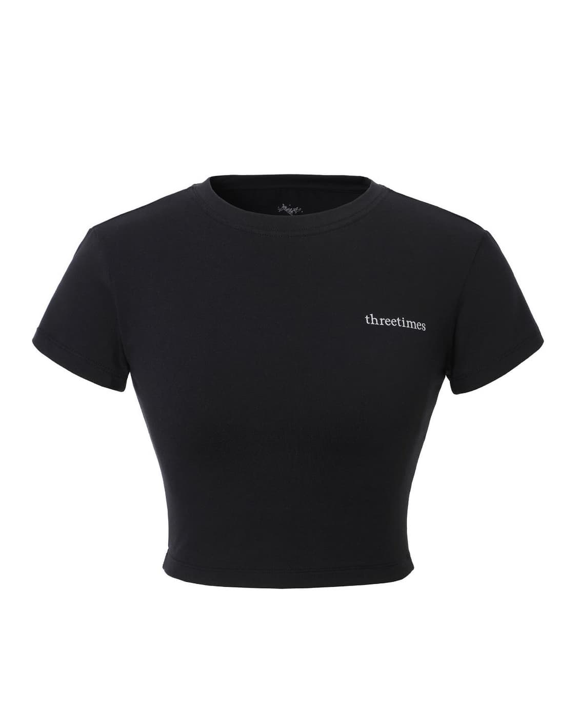 쓰리타임즈 crop soft tee 상품이미지1