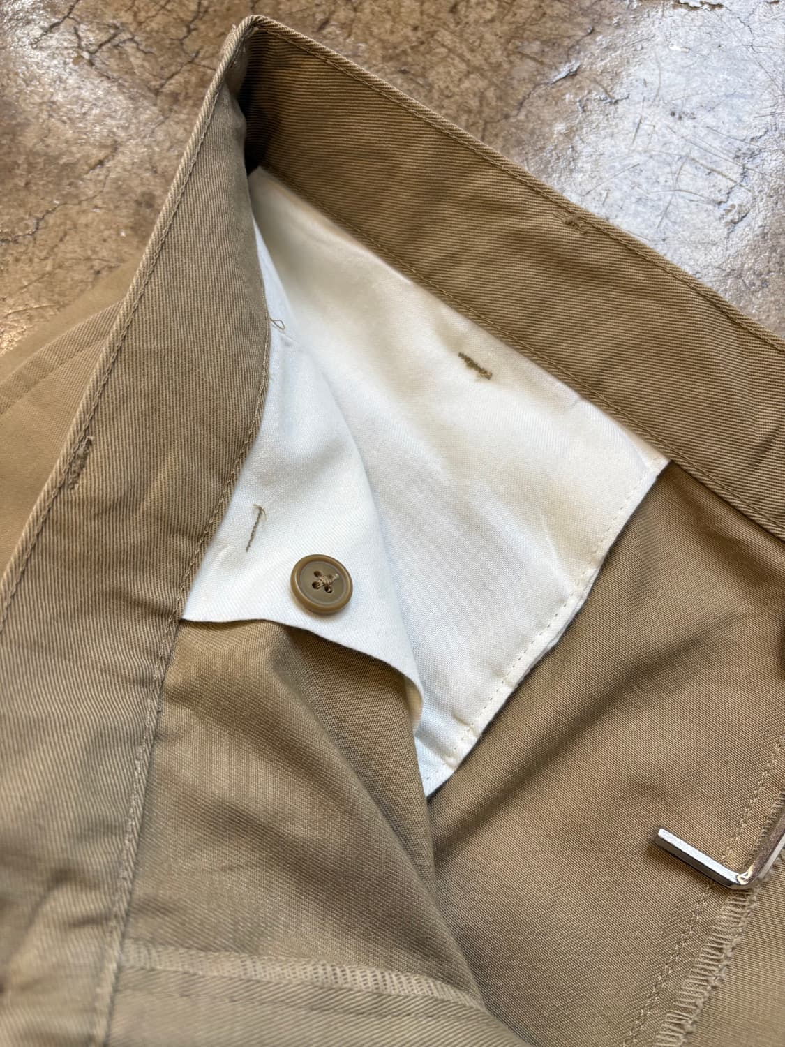 Lands End 베이지 와이드 치노 팬츠 상품이미지4