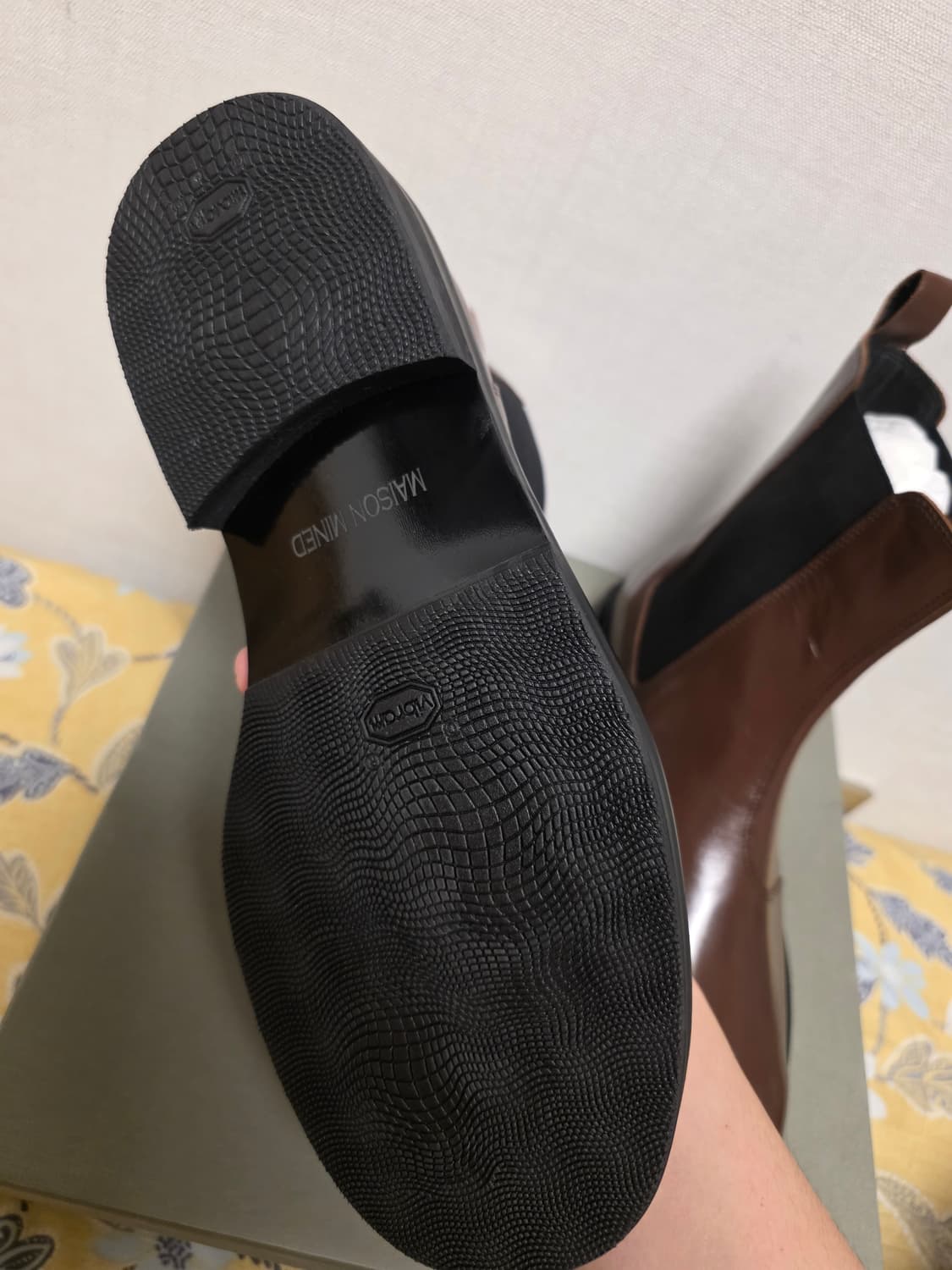 새상품 메종미네드 리얼레더 첼시부츠 41사이즈 상품이미지3