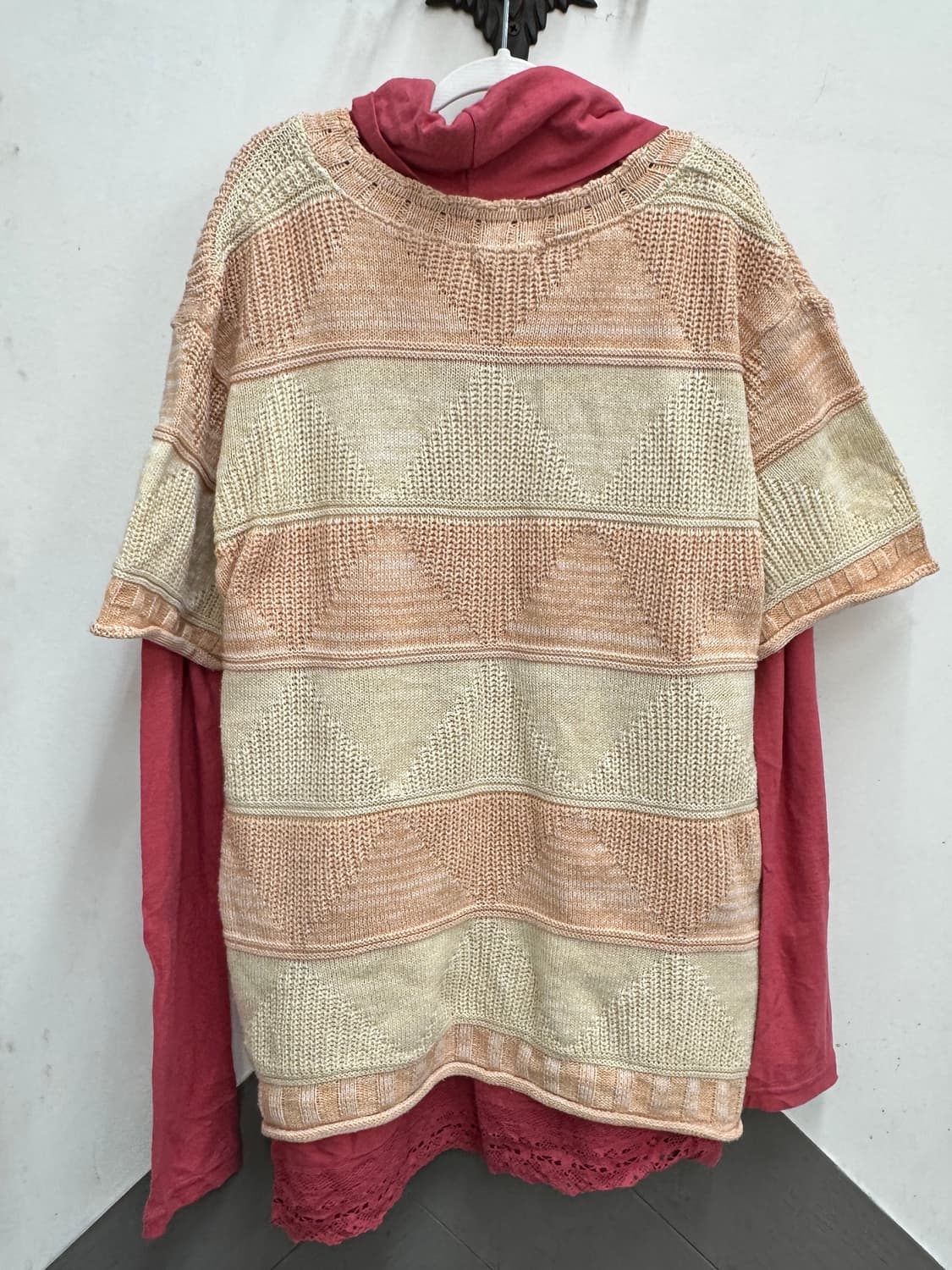 🎨하구미의 작업실 코디세트🎨레이어드 모리걸 도트 미디스커트  상품이미지3