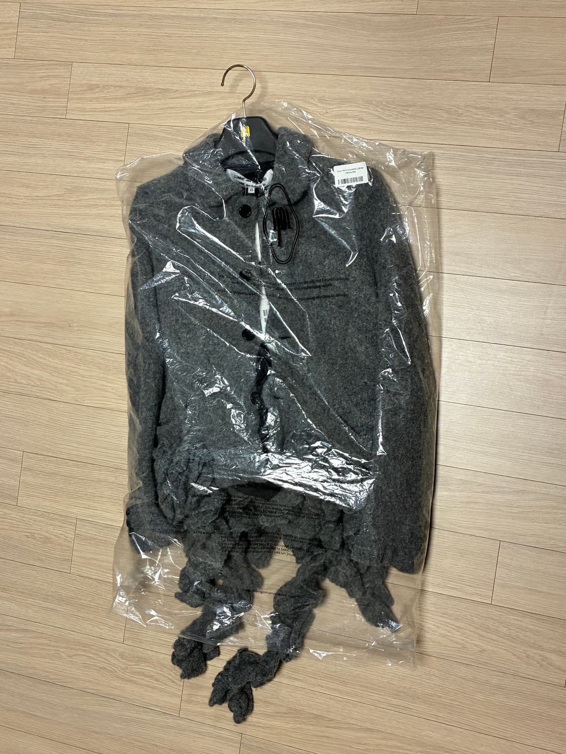 꼼데가르송 xs 링클 블레이저 자켓 여자  상품이미지4