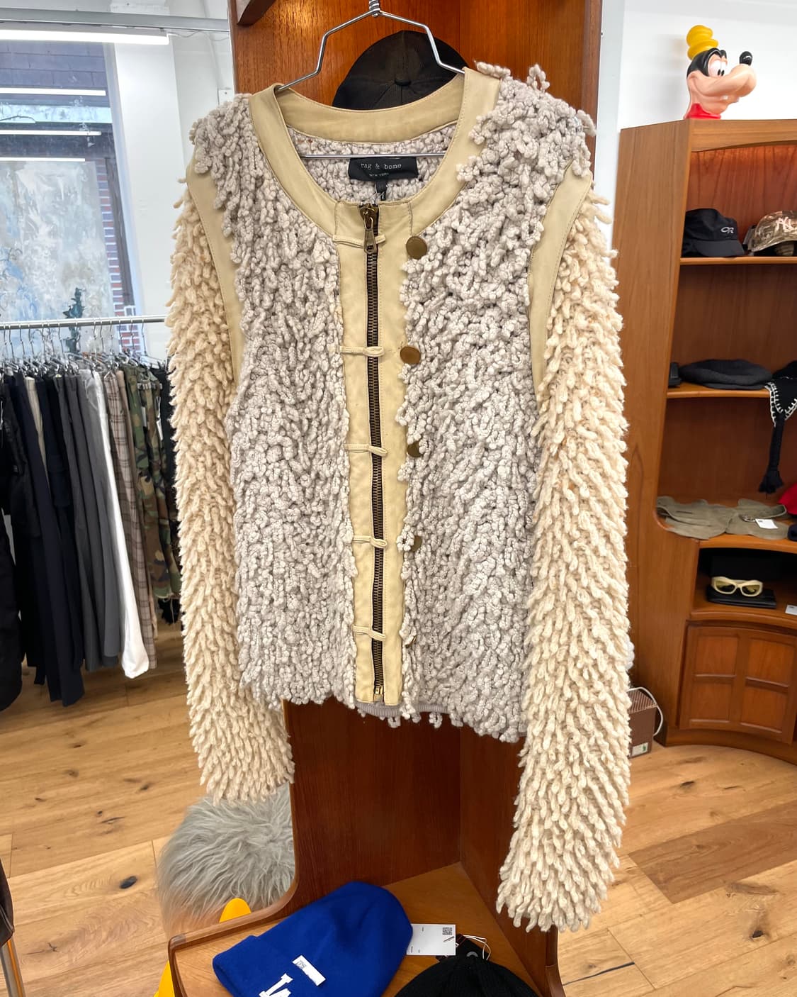 [M] 랙앤본 퍼 자켓 상품이미지4