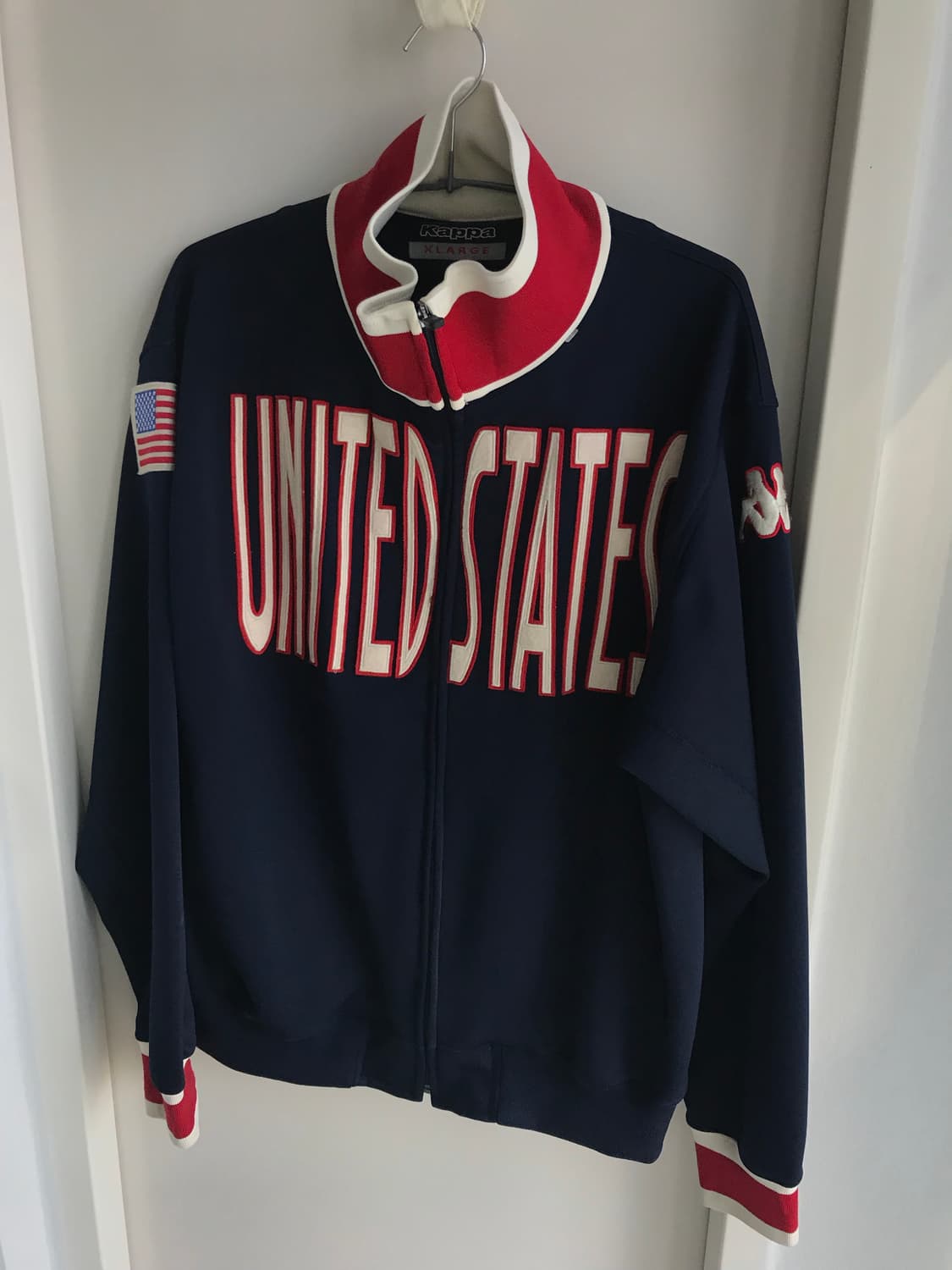 카파 에메리칸 빈티지 성조기 네이비 져지 집업 XL 상품이미지2